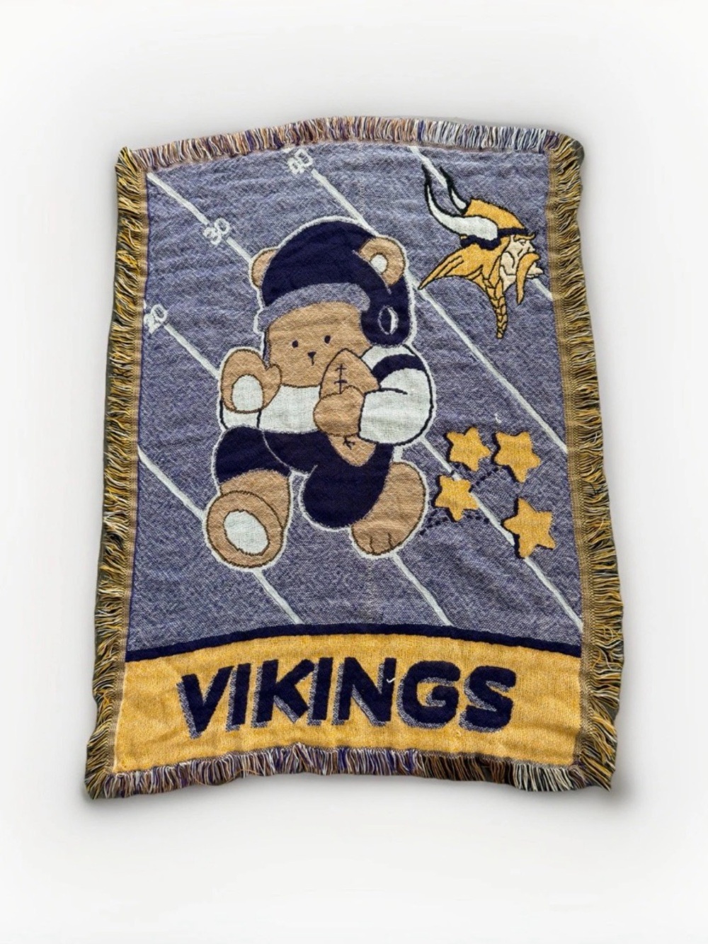 Minnesota Vikings NFL Football Woven Throw Blanket Tapestry